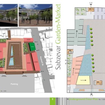 طراحی باغ بازار سبزوار